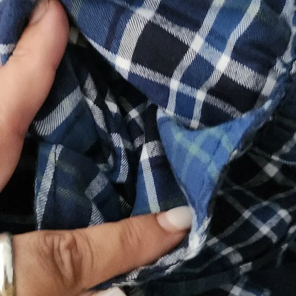 [Goodfellow] Hi Rise Blue Plaid Drawstring Pajamas - Size XL - Picture 5 of 8